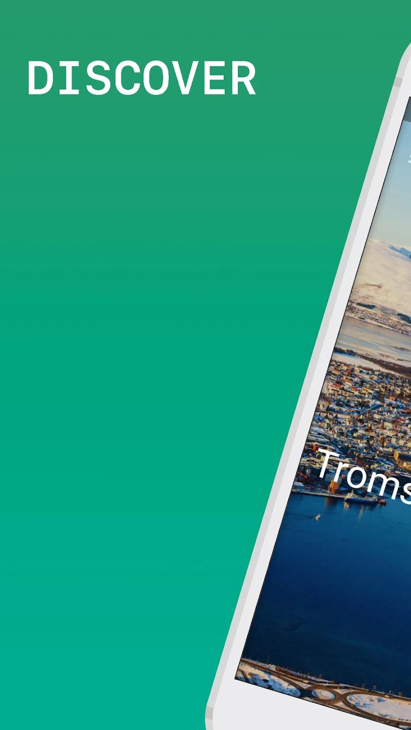FjordEscape App Skjermbilde 1: Hotellsøk